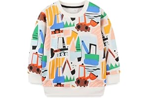 Winzik Boys Sweatshirt Toddler Shirt Kids Halloween Christmas Novelty Crewneck Pullover Cotton Tops Clothing 2-7Y