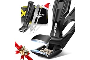 HANDWENG Toenail Clippers for Seniors Thick Toenails, Christmas Gifts for Men, Angled Head Toe Nail Clippers for Thick Nails with Catcher Long Handle, Stocking Stuffers 2025 Gifts for Men Women