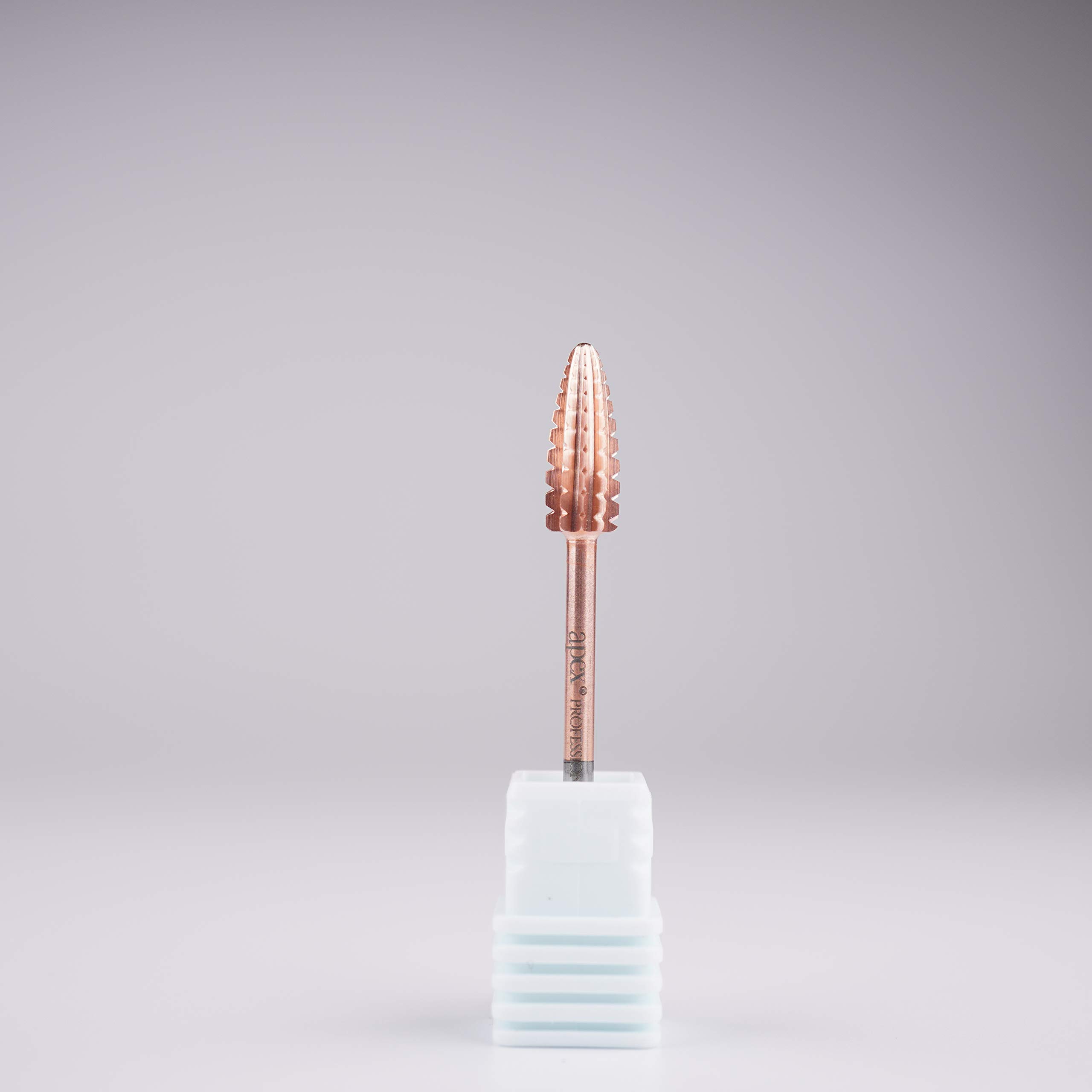 New* Apex® Professional Tungsten Carbide Electric Nail Drill Bit 3/32 inch, 2.35mm Shank for Gels, Acrylics, Nail Art, Manicure, Pedicure, Salon Professional Nails (Typhoon 2 Way) (2X Coarse)