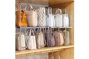 Acrylic Clear Purse Storage Organizers, Purse Organizer For Closet, Clear Plastic Purse Handbag Organizer,Desk File Sorter Pu