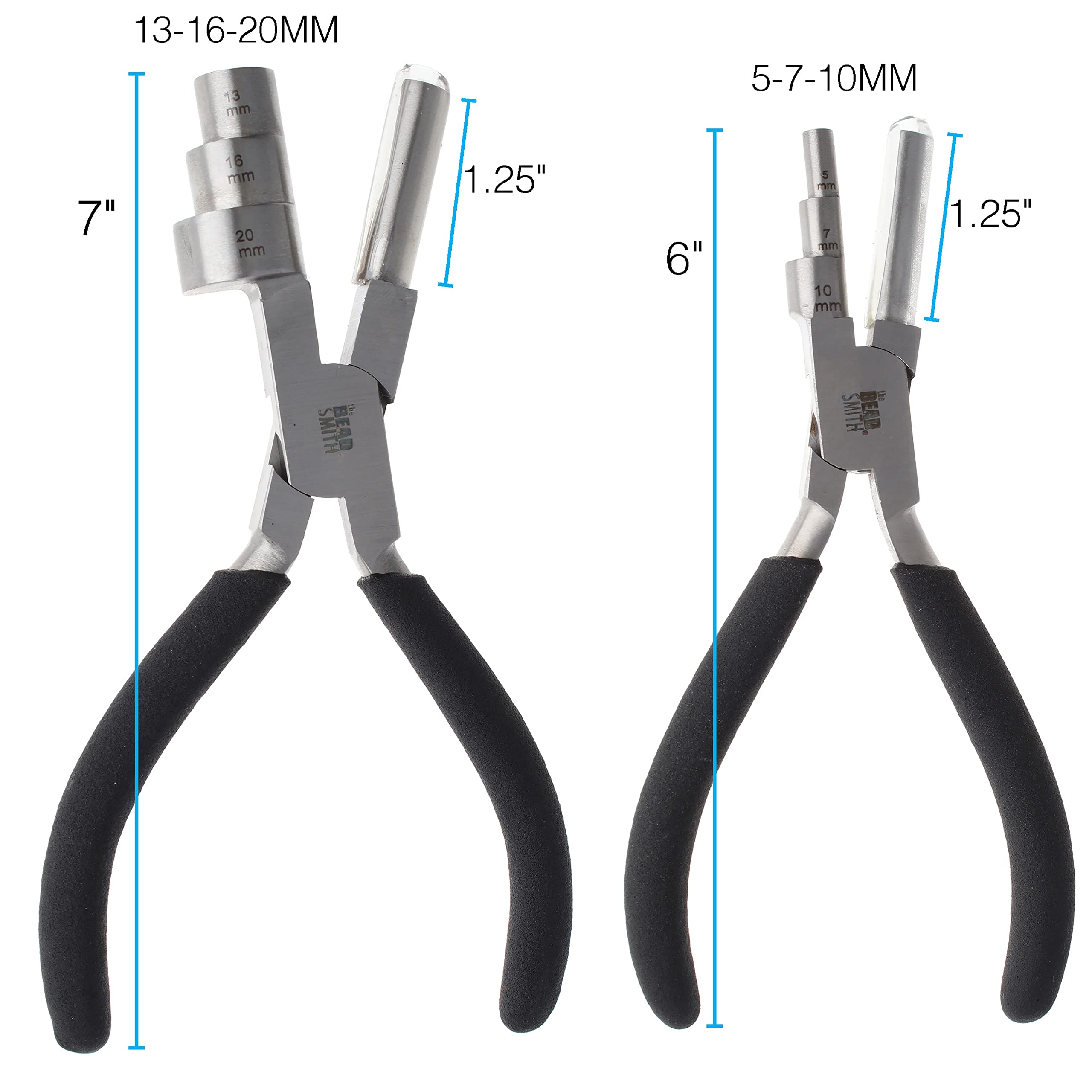 Beadsmith Wrapper Pliers Combo - Wire Working Pliers - Big 7