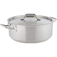 Winware Stainless Steel 15 Quart Brasier with Cover