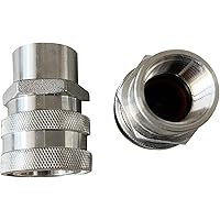 2 Pack 1/2" FPT Home Brewing 304 Stainless Steel Female Quick Disconnect (1/2'' female FPT)