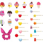 WHGAW 27PCS Halloween Candy Costume Accessories Candy Cupcake Headwear | Women Dress up Party Cosplay Sweets Pink Hairband