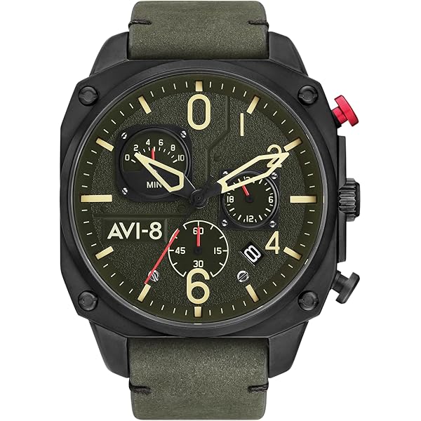 Amazon.com: AVI-8 Mens 43mm Hawker Hunter Duke Chronograph