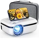 MOOKA WiFi Projector, 7500L HD Outdoor Mini Projector with Carrying Bag, 1080P & 200" Screen Supported, Movie Home Theater fo