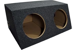 American Sound Connection ASC 210H Dual 10" Sealed Subwoofer Slanted Hatchback Stereo Sub Box Enclosure