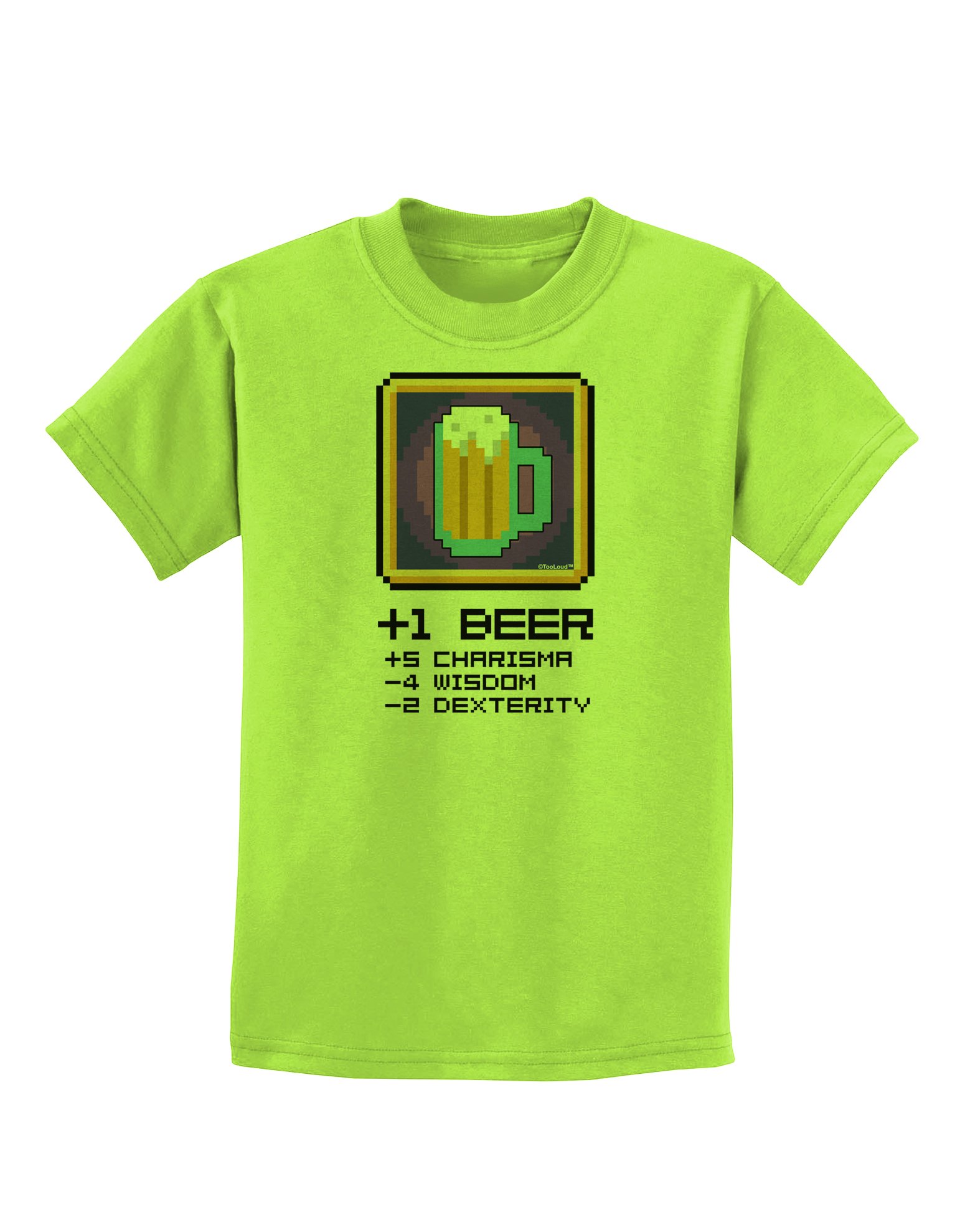 Pixel Beer Item Childrens T Shirt Stellanovelty