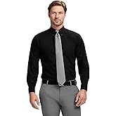 Izod Mens Dress Shirt Regular Fit Long Sleeve Wrinkle Free Stretch Button Down Collar