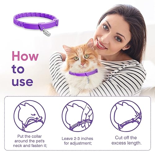 Calming Collar for Cats Packs Cat Collars Pheromone Anxiety