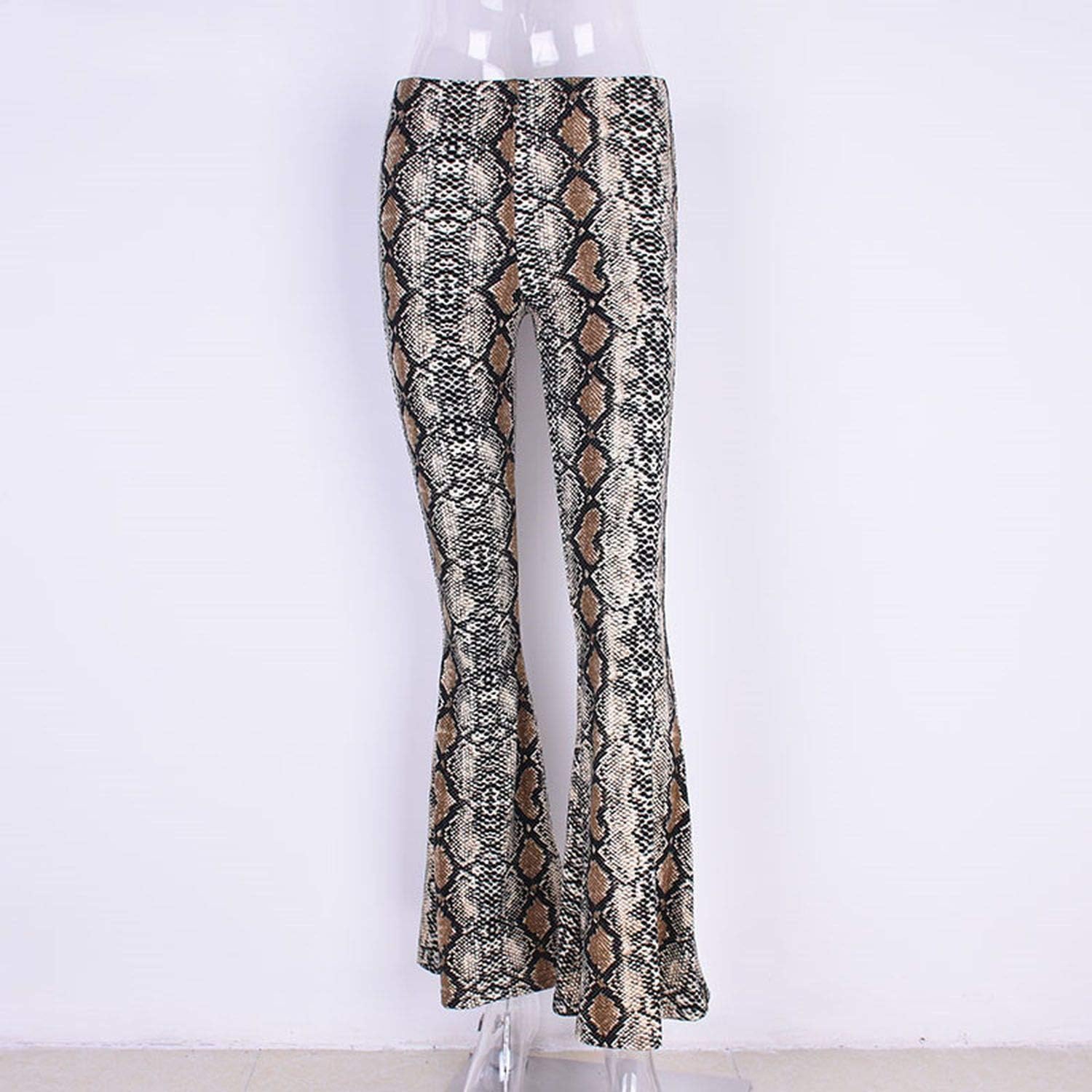 high waisted snakeskin trousers