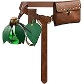 Women Medieval Leather Belt Potion Bottle Bag, Renaissance Faire Belt Pouch Skirt Hike Set, Medieval Festival Cosplay Halloween Costume Accessories