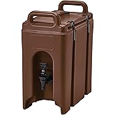 Cambro 250LCD 131 Dark Brown 2.5 Gal Beverage Camtainer