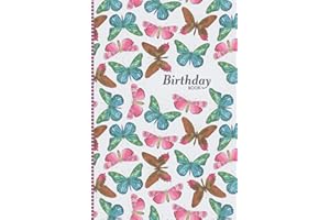 Birthday Book: A Birthday Reminder Notebook for Women – Butterfly Watercolor Date Keeper