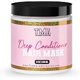 The Mane Attraction Deep Conditioning Hair Mask &ndash; Intensive Moisture &amp; Repair Treatment for Dry, Damaged &amp; Curly Hair &ndash; Shea Butter, Aloe &amp; Castor Oil &ndash; Frizz Control &ndash; Silicone Free &ndash; 8oz