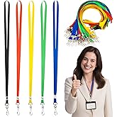 20PCS Lanyards for ID Badges - MAQIHAN Bulk Lanyards for Keys, Assorted Bright Colors, Multi-Purpose Badge Holder Strap for Women, Men, Teacher, Suitable for Car Keys, Wallet, Whistles, 0.4“ Width