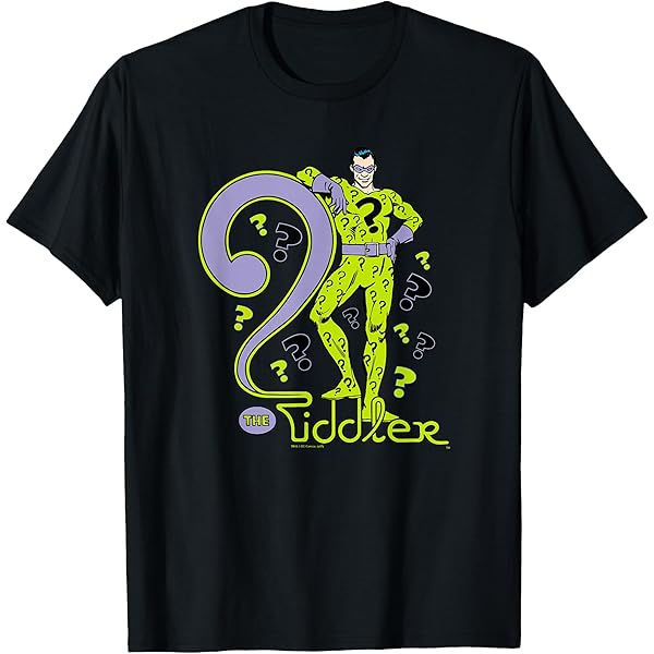 Amazon.com: The Batman Riddler Illustration T-Shirt