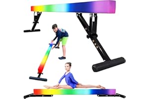 PreGymnastic 8FT Balance Beam, Gymnastics Beam for Kids Ages 3-12, Home Gym Equipment for Girls, Adult Adjustable Balancing Beam-Competition Style Training Beam for Practicing Indoor & Outdoor