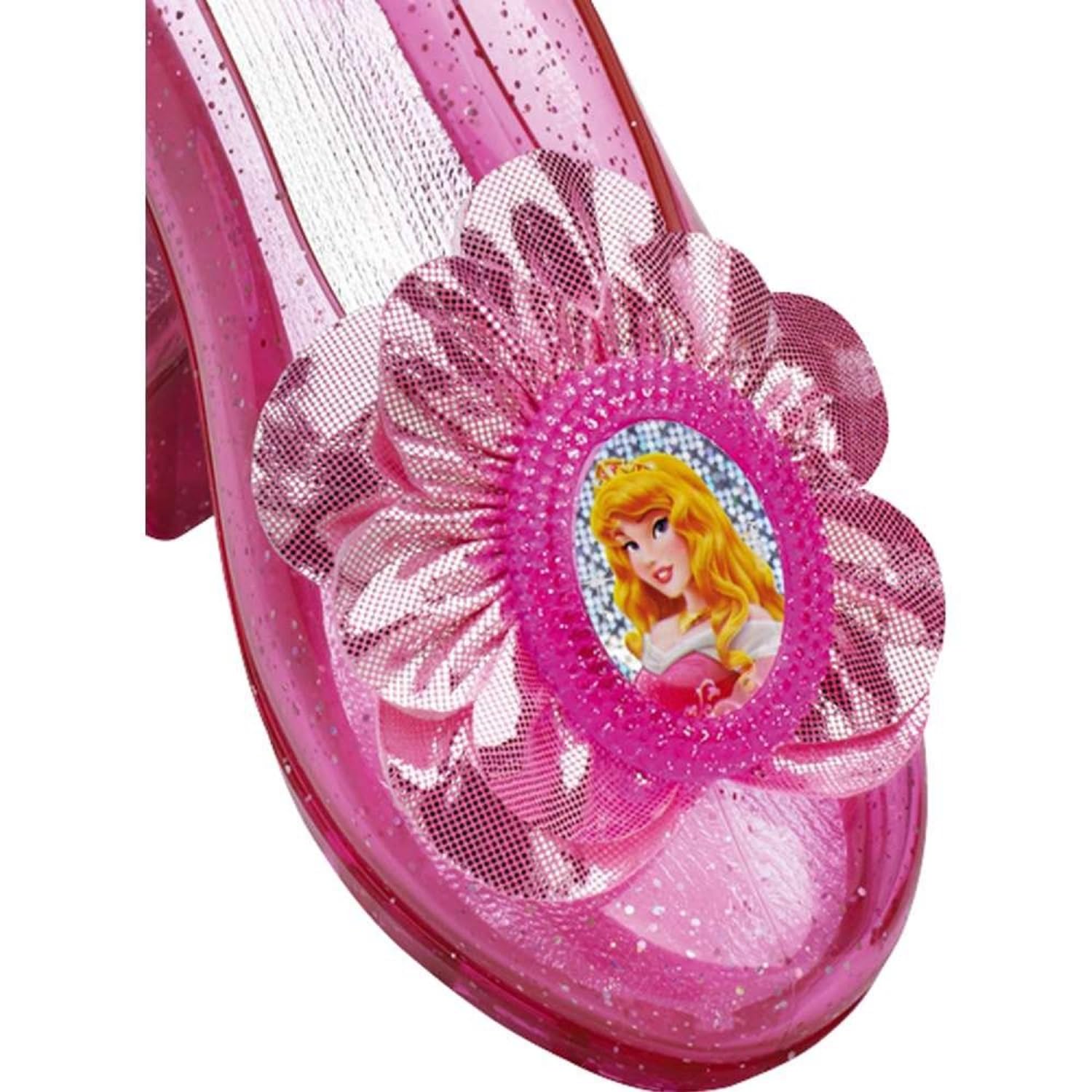 Disney Princess Aurora Sleeping Beauty Girls' Sparkle Shoes, Official Disney Costume Accessories, Age Grade 4+, Fits up to Size 6