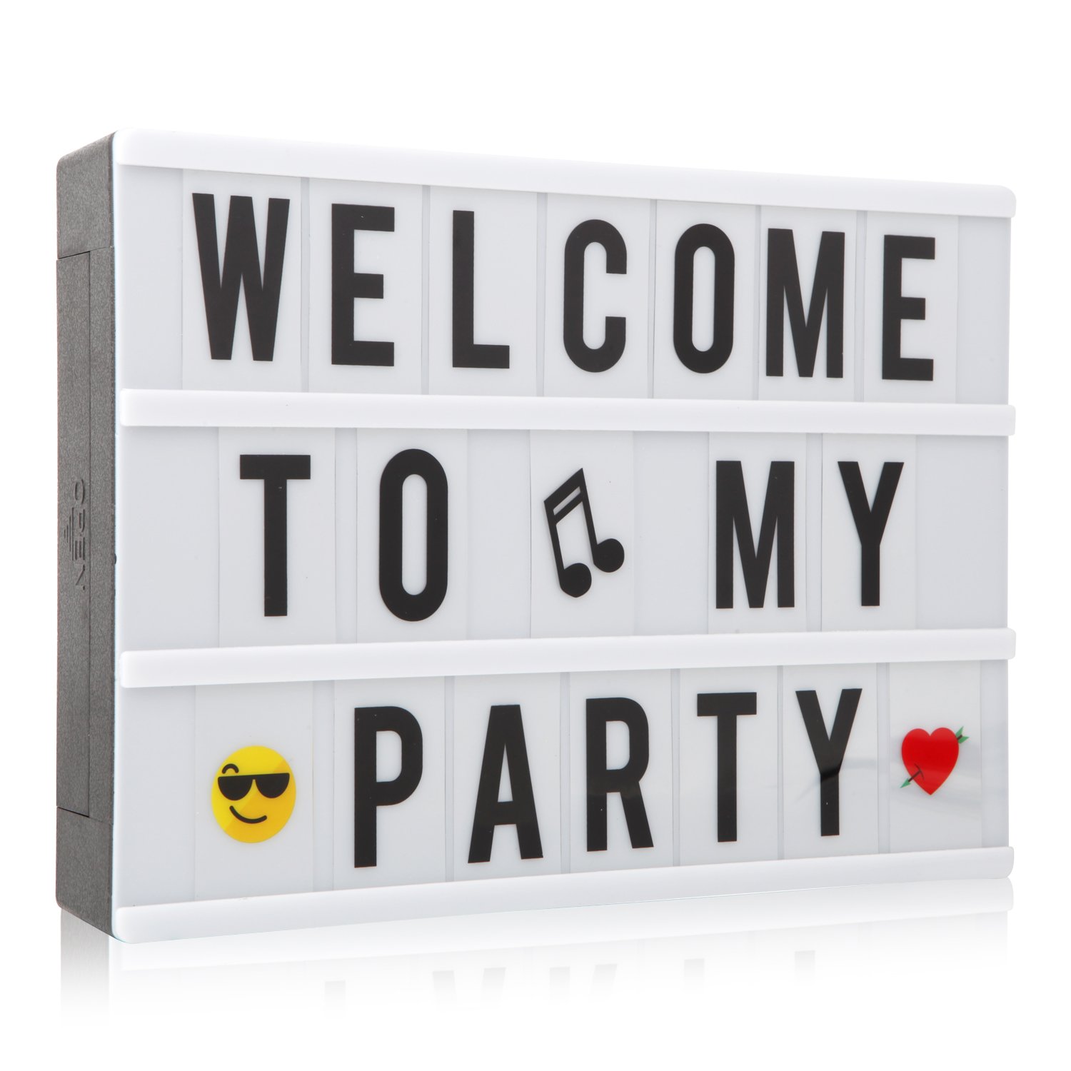 Light up Sign Box, LED Message Light Cinema Box A4 Light Letter Box