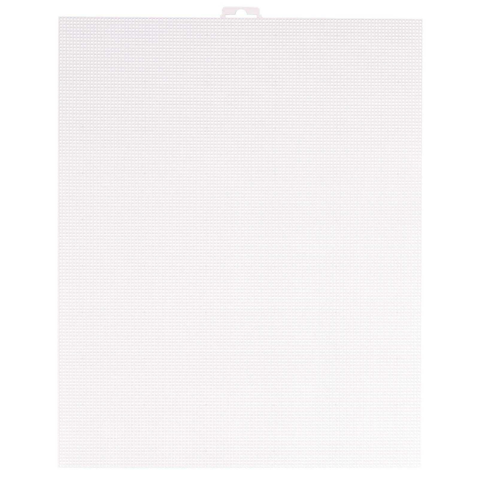 Vaessen Creative Plastic Canvas, Count, Flexible Mesh Sheets for Crafts, Embroidery and Cross Stitch, 10 Pieces, Size 26x32cm or 10.2x12.5 in, Transparent