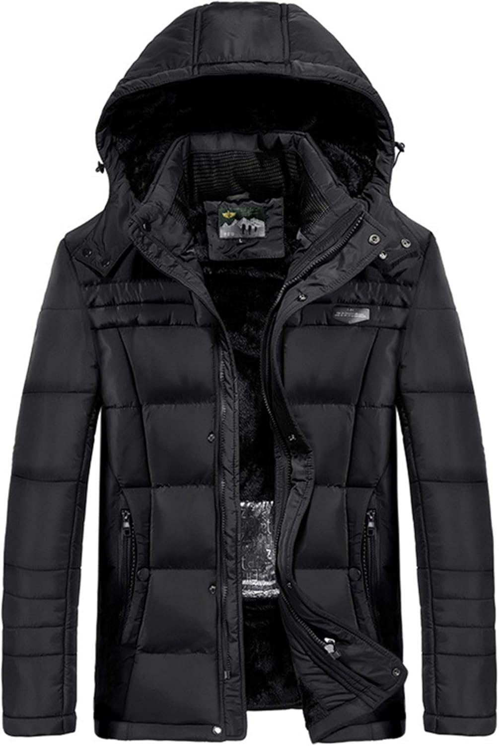 Men Electric Heated Winter Heating Warm Jacket Dad Old Men Parka