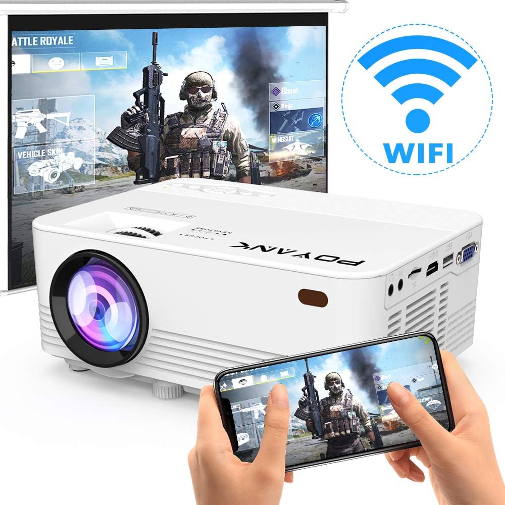 Reviews [2020 Upgrade WiFi Projector] POYANK 4500Lux LED WiFi Projector