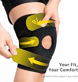 BRACOO Knee Support KS10 Open-Patella Adjustable Knee Brace Pink view 3