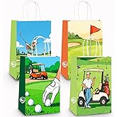 Yowget 20 PCS Golf Gift Bag Golf Themed Party Decorations,Golf Party Candy Favor Bags with Handle for Birthday Party Supplies