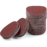 LEONTOOL Sanding Discs 3 Inches 80 Grit Hook and Loop Sandpaper 100Pcs Sanding Pad NO-Hole Aluminum Oxide Random Orbital Sand