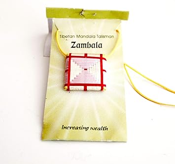 Tibetan Mandala Talisman Pendant Zambala Increasing Wealth Includes Wealth Mantra Amazon Co Uk Health Personal Care tibetan mandala talisman pendant