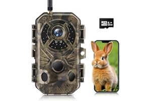 XJWECAVI WiFi Trail Cameras with Night Vision Motion Activated Waterproof, 48MP 4K Game Camera, 120° Wide Angle 0.2s Trigger Speed, Trail Cam, for Wildlife Deer Scouting Hunting or Monitoring Home Security