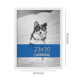 ArtToFrames 23x30 Inch White Picture Frame, This