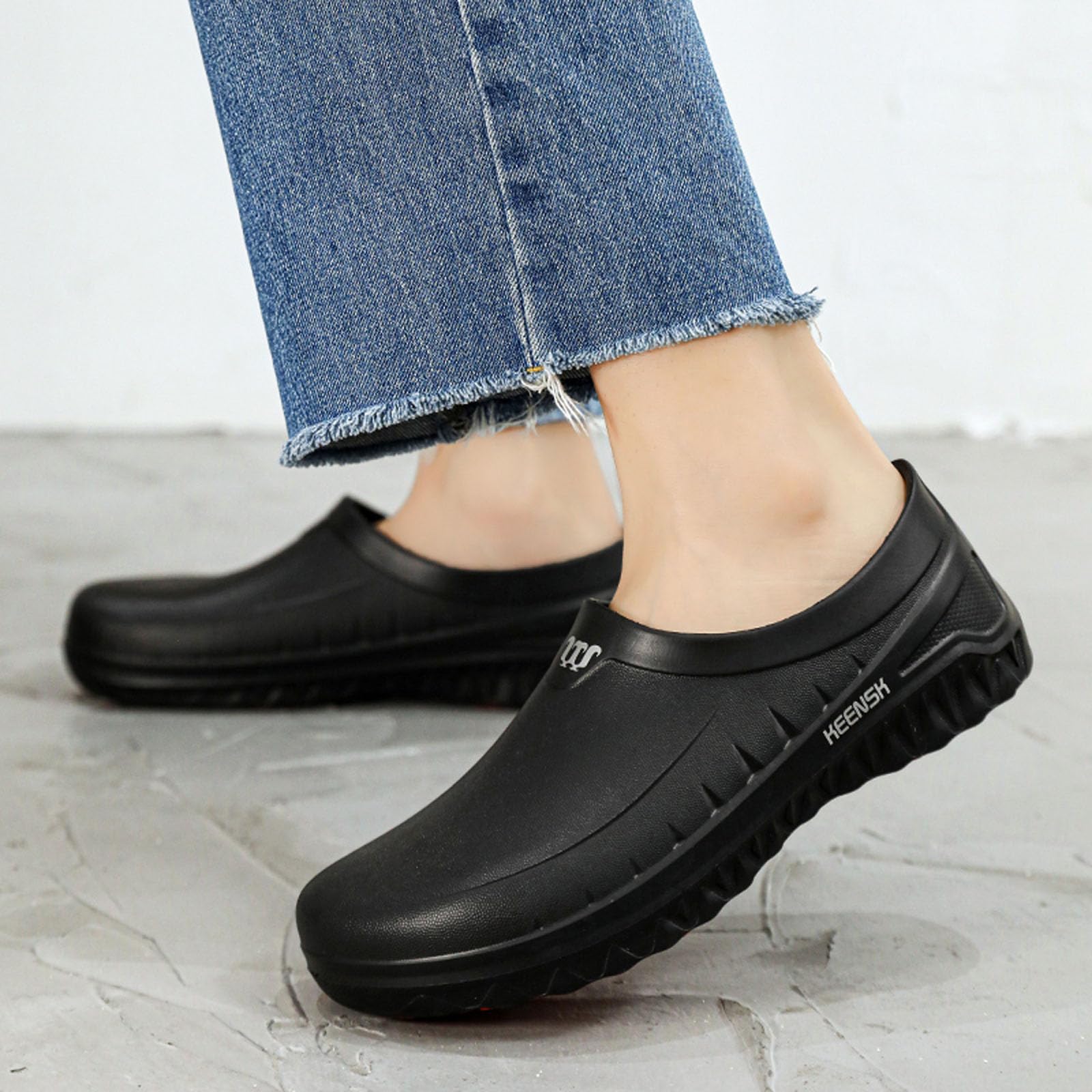 Mua ihinzry Chef Clogs Non-Slip Waterproof Oil-Proof Solid Work Clogs ...