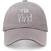 CHOK.LIDS Be Kind Trendy Womens Baseball Cap Unisex Fashion Cotton Polo Style Fun Inspirational Saying Seasonal Headwear