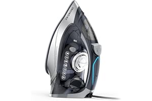 IRONDAY 300ML Large Water Tank Steam Iron for Clothes, 1700W Iron with Rapid Heating, Remove Wrinkles on Clothes, Ironing Clothes for All Home