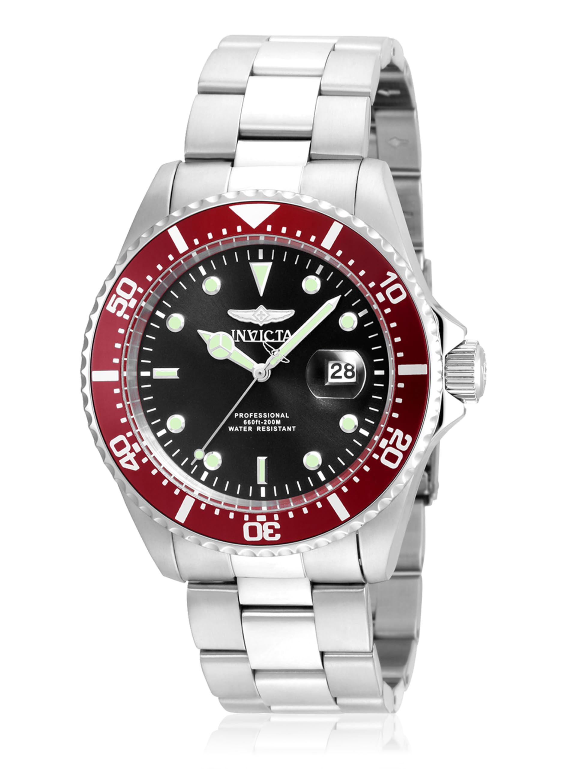 Invicta Pro Diver 22020 Men's Watch - Waterproof - Analogue - Quartz Movement - stainless steel with black dial - 43mm — image 1