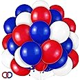 Red White and Blue Latex Balloons 100 Pack for 4th of July Decorations Independence Day Patriotic Anniversary Graduation Birthday Wedding Nautical Party Supplies