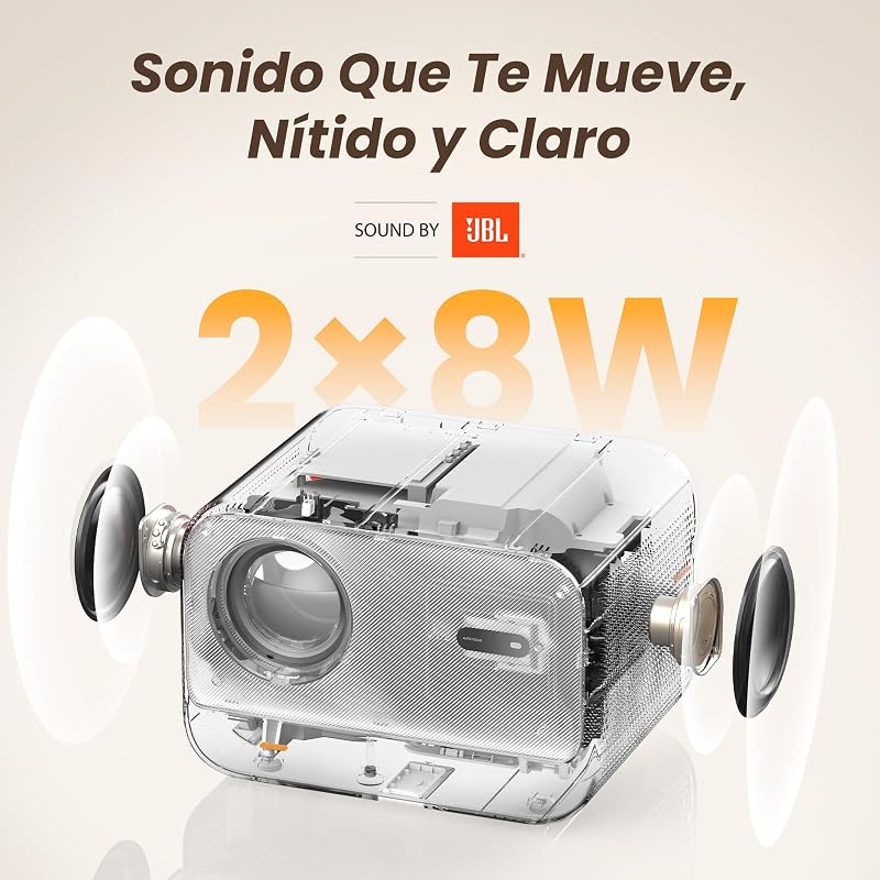 YABER Proyector Portátil 4K Full HD 1080P Nativo con Sonido JBL & Enfoque Automático 1s, WiFi 6 Bluetooth, para Cine en Casa/Exterior Compatible con Móvil/iOS/Android/TV Stick/PS5/HDMI — foto 2 de 5