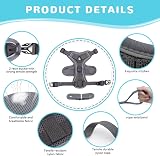 Grantop Cat Harness and Lead Set Adjustable Reflective Escape-Proof Grey S view 4