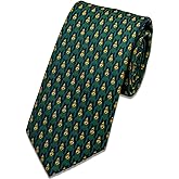 William & Lauren Baylor University Men’s Tie – 100% Silk, Green & Gold Collegiate Neckwear