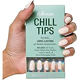 Chillhouse - Chill Tips, Press on Nails Kit - Editor in Chill (Oval) - 30 Nail Shapes & Sizes - Up to 2 Weeks of Wear - Customizable Fit - Reusable - Latina Founded & Women Owned - Beauty & Self Care