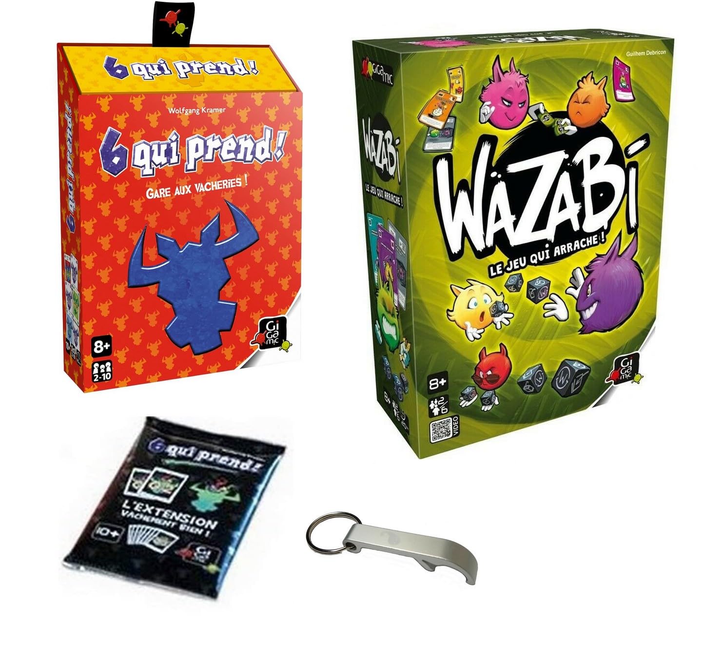 Game Set: 6 Who Takes + Cow Well Extension + Wazabi + 1 Yoyo Blumie