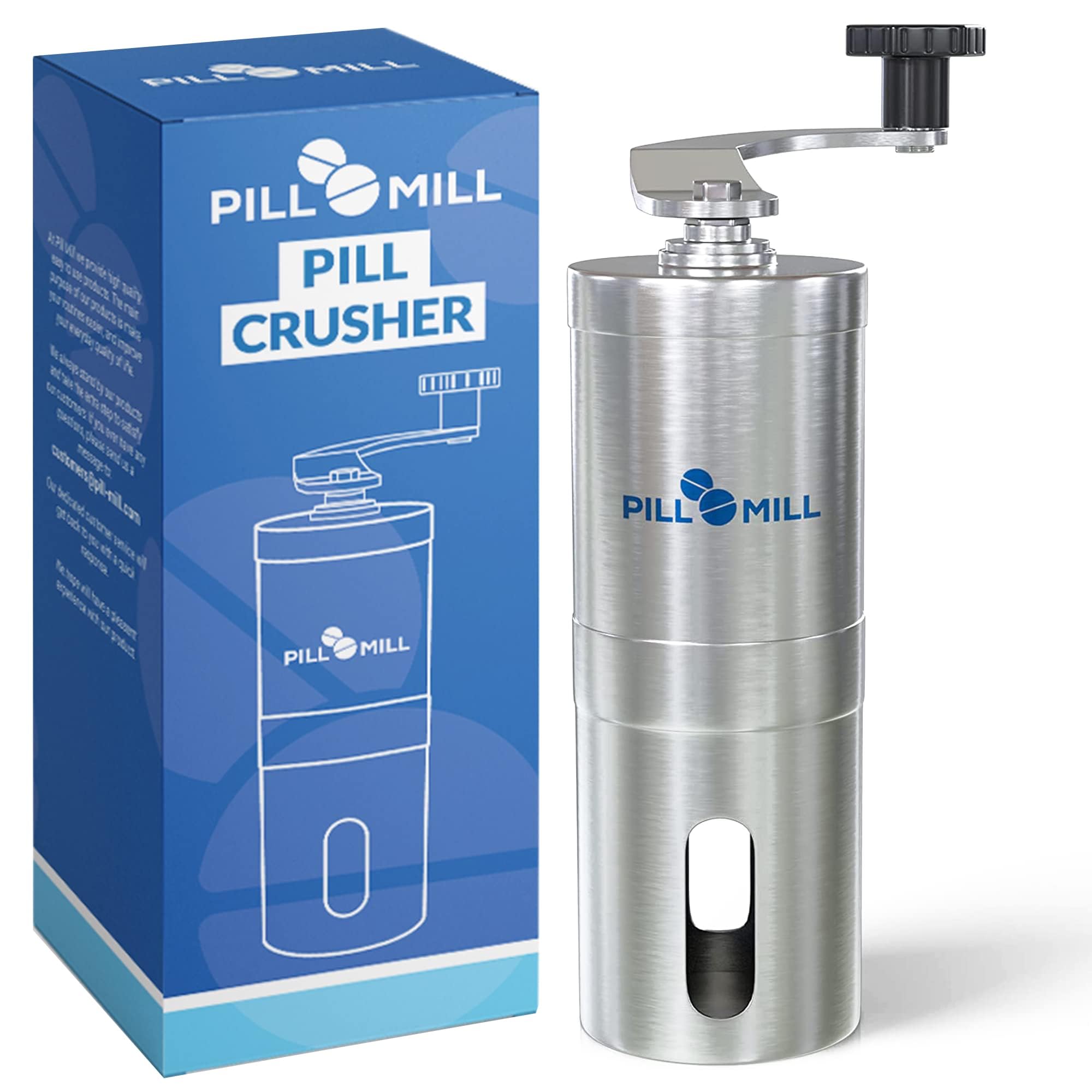 Photo 1 of Pill Mill Pill Crusher - Crushes Multiple Tablets to a Fine Powder - Metal Pill Grinder - Tablet Pulverizer Suitable for Travel - Great Feeding Tube use and Pets