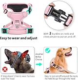 HEELE No Pull Dog Harness Medium Reflective Adjustable Front Back Leash view 3