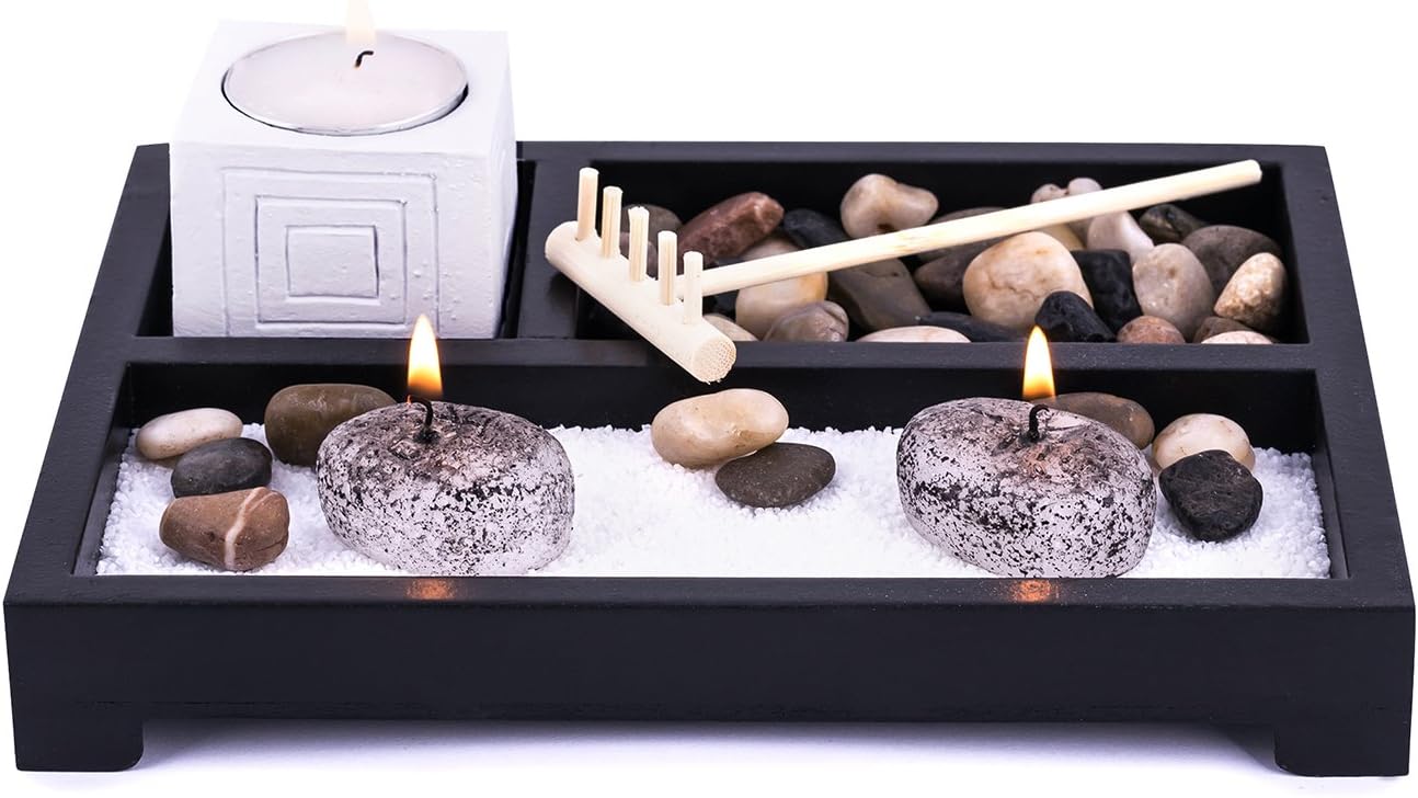 Pajoma 30010 Decorative Buddha Set Puro, Length 20.5 x 20.5 x 6 cm, Black, L 20,5 x B 20,5 x H 6cm - Image 5