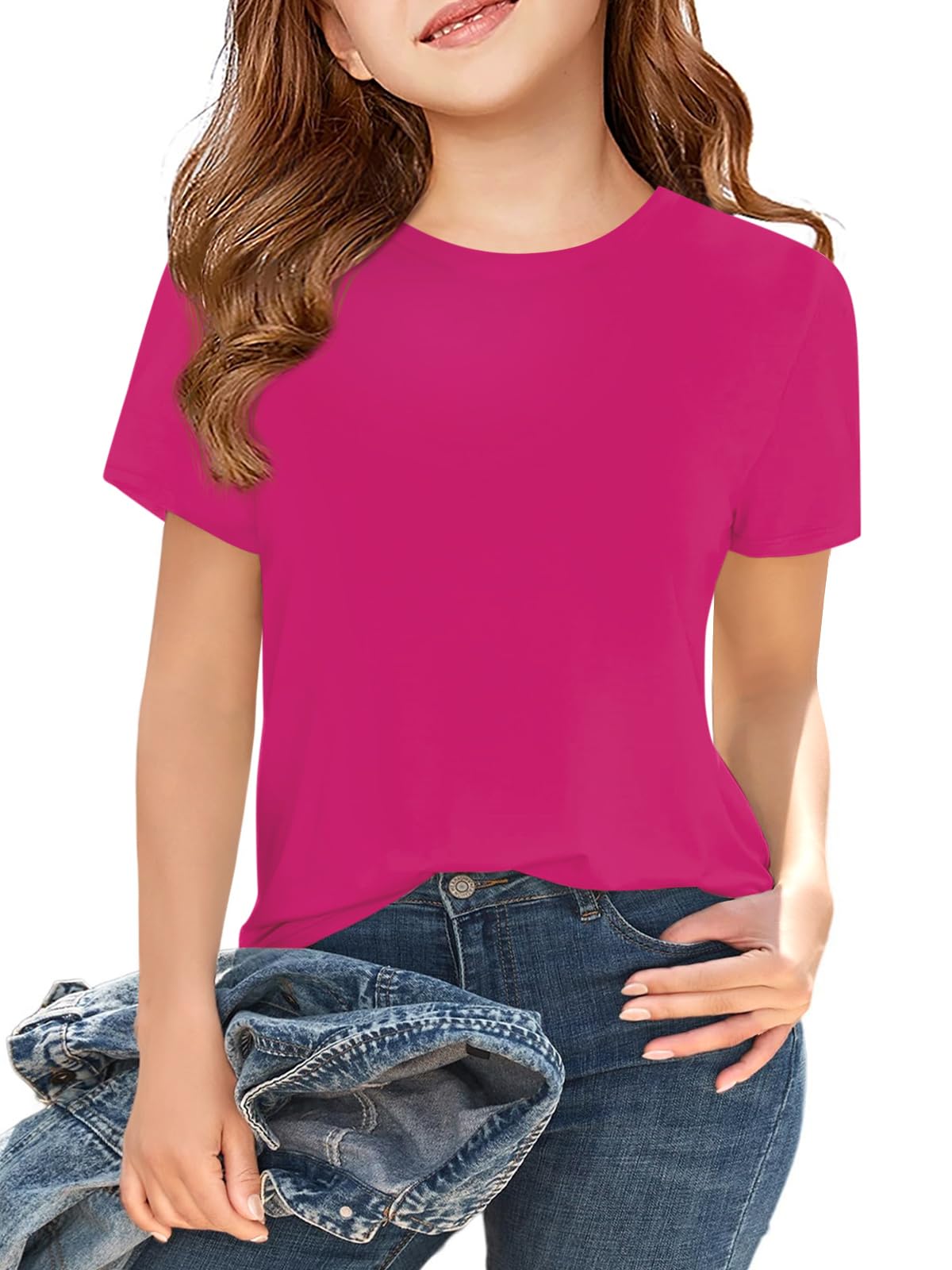 Girls Short Sleeve T Shirts Kids Summer Tops