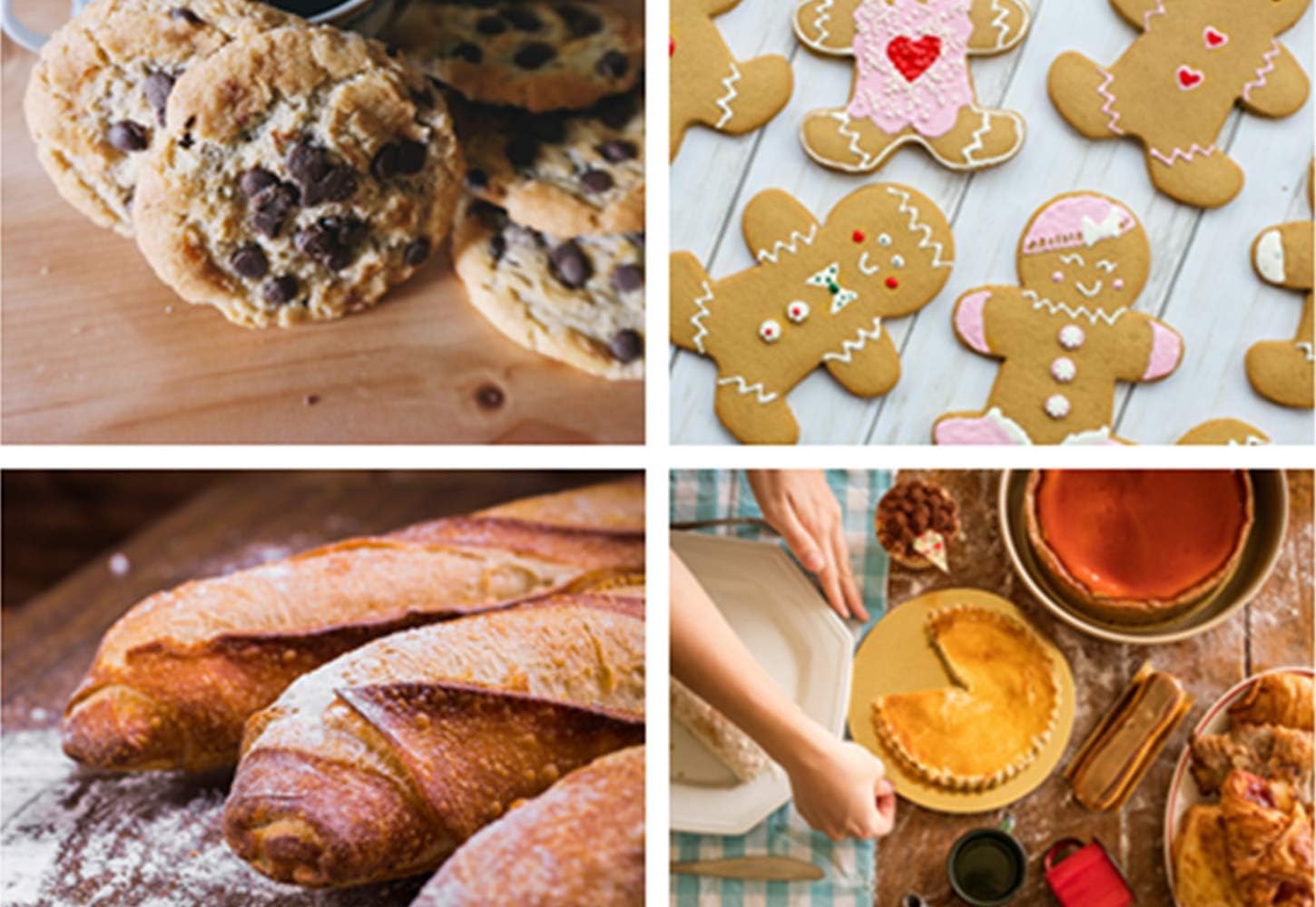 Amazqi Baking Sheet Nonstick, Cookie Sheets for Baking Nonstick 3 Set, Heavy Duty Large Size Carbon Steel 15/17/19 Inch Premium Baking Pan Tray, Non Toxic Durable Easy Clean for Home Use: Kitchen & Dining