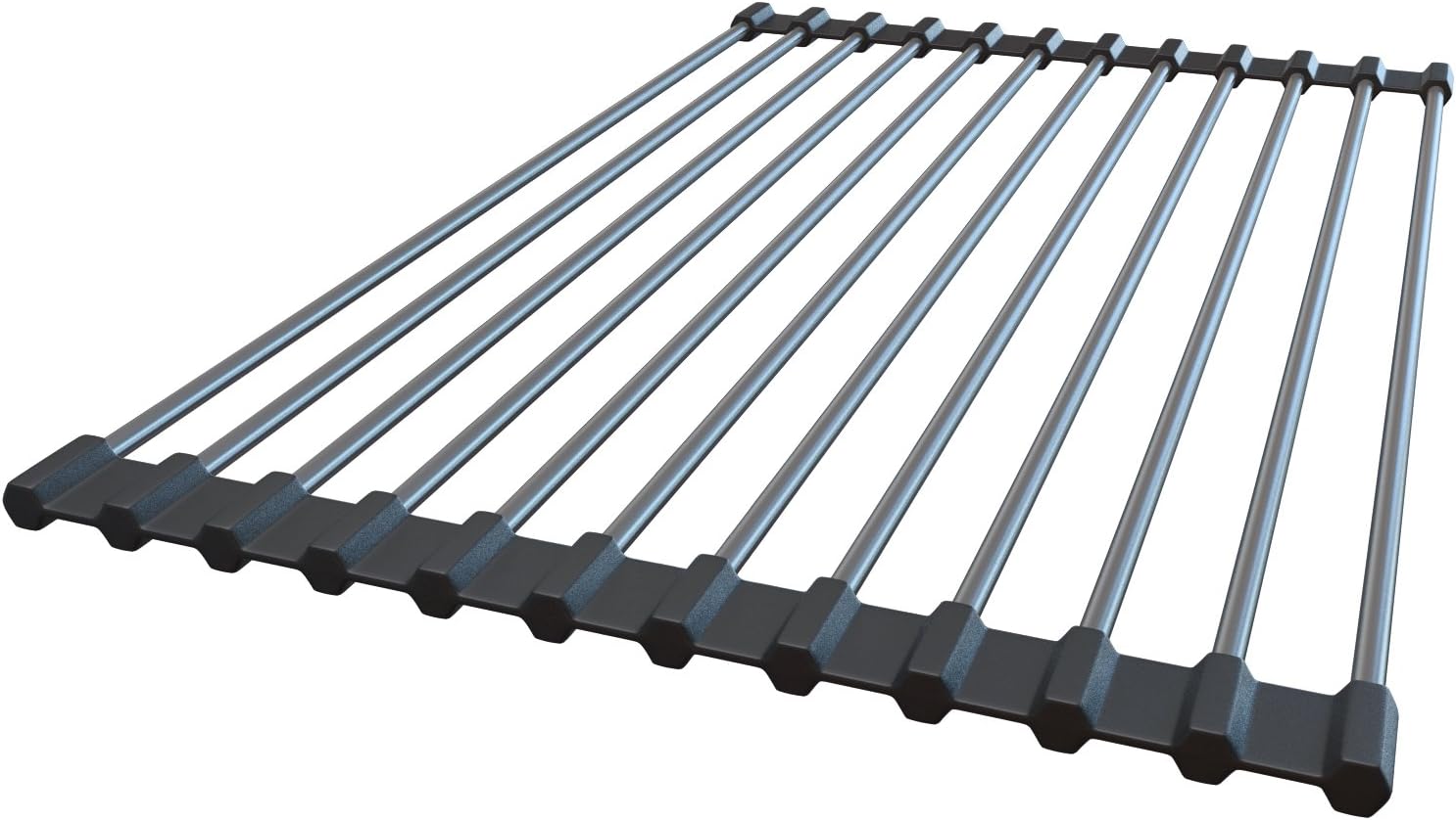 Over The Sink Dish Drying Rack Caddy | Rust Free Stainless Steal - Also Used In Corner Shelf, Kitchen Cabinets for Gadgets, Utensil Holder, Organizer, Hot Pan, Fruit Colander, and More (16 x 9 inches)