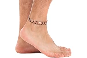 MagnetRX® Copper Anklet for Men – Ultra Strength Magnetic Copper Ankle Bracelet for Men – Effective Magnetic Ankle Bracelet (Men's Anklet)
